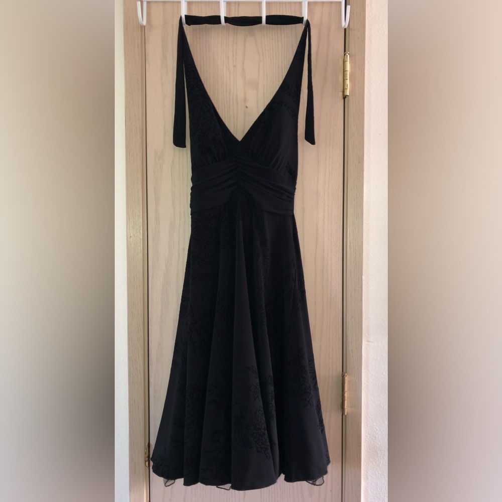 Black Neck Tie Dress